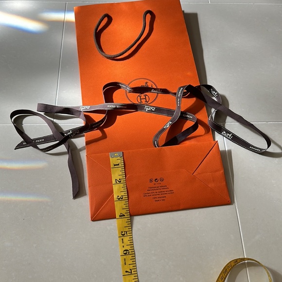 Hermes gift bag with ribbon - Picture 4 of 4